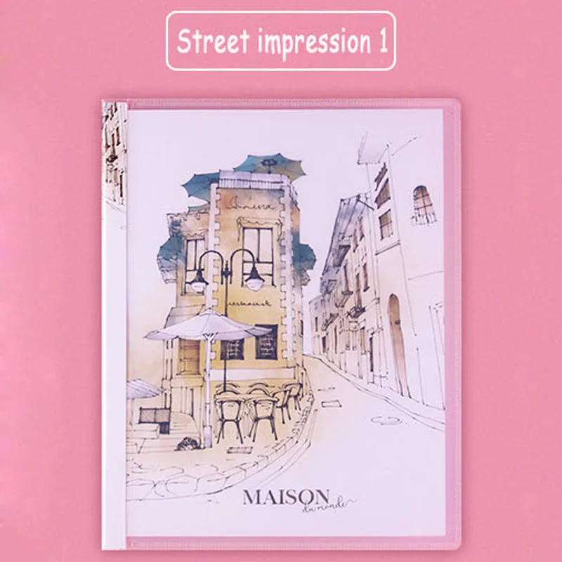 Deli дневник съемный свободный лист простой, маленький, B5 Ноутбук Милые Творческие Школьные принадлежности - Цвет: Street impression 1