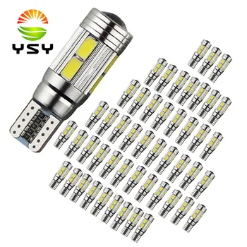 

YSY T10 10 SMD 5630 LED Projector Lens Auto Clearance Lights W5W 10SMD 5730 LED Car Marker Lamp Parking Bulb Canbus Error Free