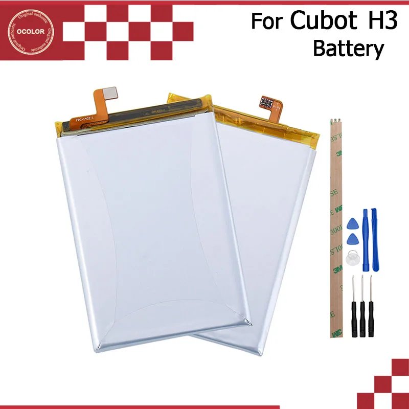 ocolor For Cubot H3 Battery 6000mAh High Capacity Replacement Backup Battery With Tools for