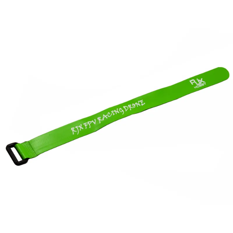 300x20mm Green RJX хобби волшебная лента Завязывающийся ремень для батареи Lipo красный зеленый черный оранжевый для радиоуправляемого дрона FPV квадрокоптера вертолета DIY игрушки - Цвет: 300x20mm Green