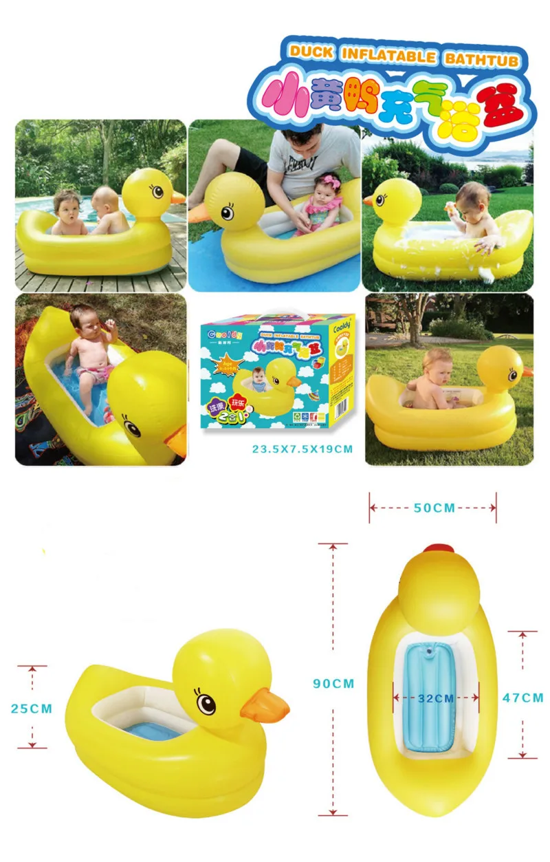 Design inflatable bath tub Child tub Cushion Warm winner keep warm folding Portable bathtub With Air Pump Free Gift
