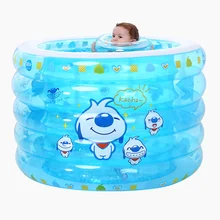 Надувной утолщенный ПВХ плавательный бассейн для младенцев плавательный Многофункциональный Круглый