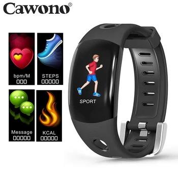 

Cawono DM11 Smart Bluetooth Wristband Heart Rate Monitor Fitness Activity Tracker Pedometer Bracelet Smart Band for IOS Android