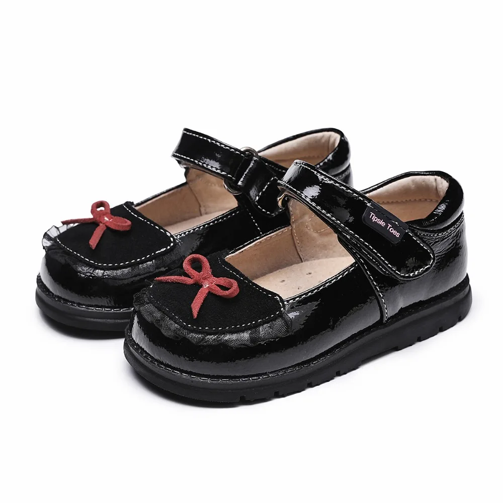 TipsieToes бренд высокое качество лук овчины Кожа Дети спортивная обувь для мальчиков и девочек 2108 осень весна 62103