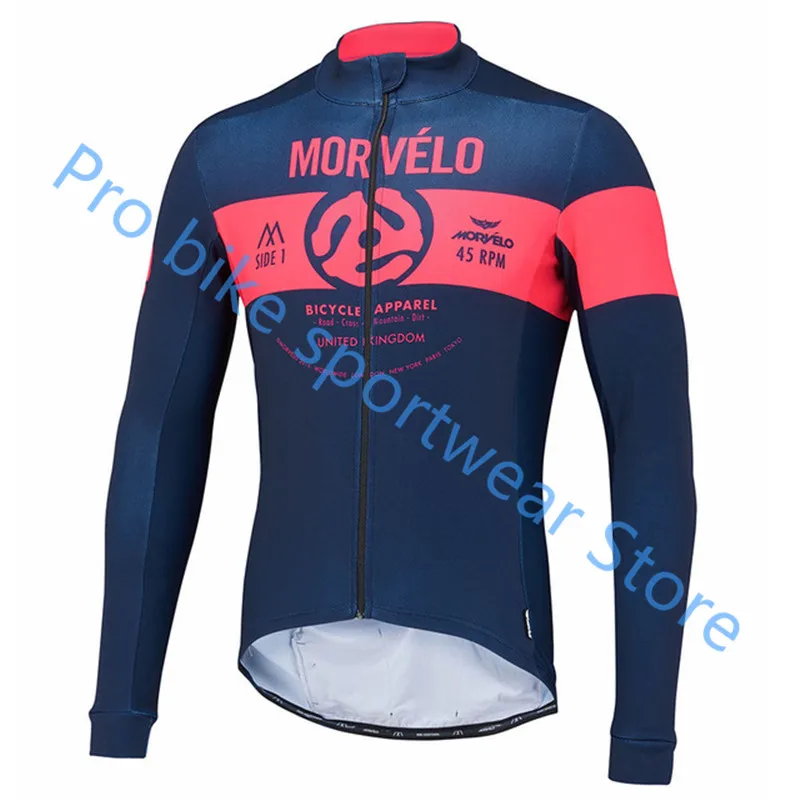 Morvelo весна и осень с длинным рукавом костюмы Pro team Велоспорт Джерси гонки Велосипедный спорт велосипедная Одежда Майо Ropa Ciclismo