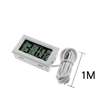 

Mini portable digital LCD temperature controller fish tank indoor temperature and humidity sensor monitoring display humidity de
