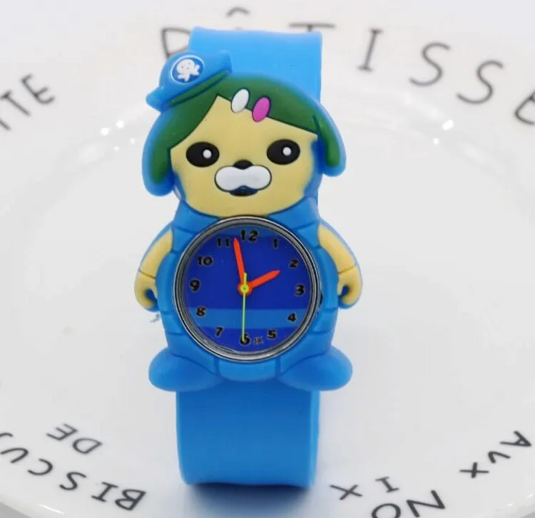Новинка застегивающиеся детские часы для детей Мультяшные Детские Силиконовые часы Octonauts для детей, 1 шт