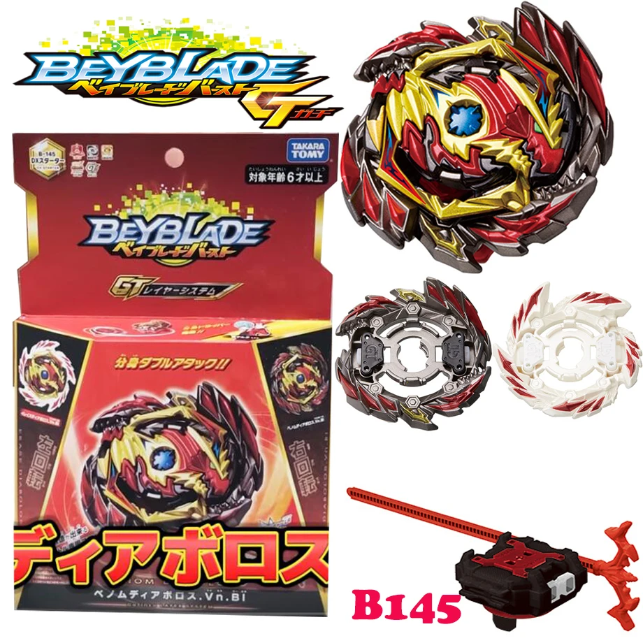 Genuine TAKTRA TOMY Bey Bay Burst GT B-139 Starter Wizard Fabunni.Rt.Rs Flash B142 clown B-145 DX Starter Benom Diabolos.Vn.Bl