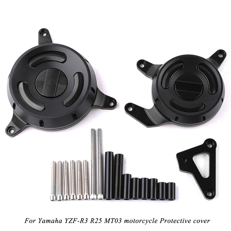 

Moto-Modified Silp on for Yamaha YZF-R3 R25 MT03 Engine Protection Cover Non-destructive installation Aluminum alloy System