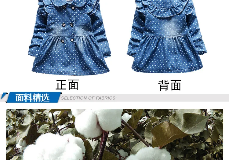 Весенний джинсовый пиджак в Корейском стиле с милым волнистым узором хлопковая джинсовая куртка для девочек