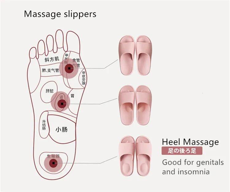 Летние массажные домашние тапочки; женская нескользящая обувь для ванной; эва; светильник; удобные домашние тапочки; яркие цвета; обувь для пар; Размеры 35-43