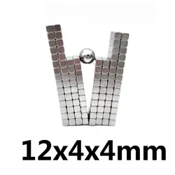 20 штук супер сильный Малый 12*4*4 мм неодимовые магниты редкоземельных мощный магнит 12x4x4mm N35