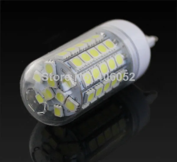 10 шт./лот e27 led g9 9 Вт Светодиодная лампа теплый белый/белый 59 светодиодов 5050SMD