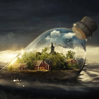 

Drifting bottle room decor full Embroidery Pattern diamond 5D DIY paintings Cross stitch kits mosaic wall stickers RS2009