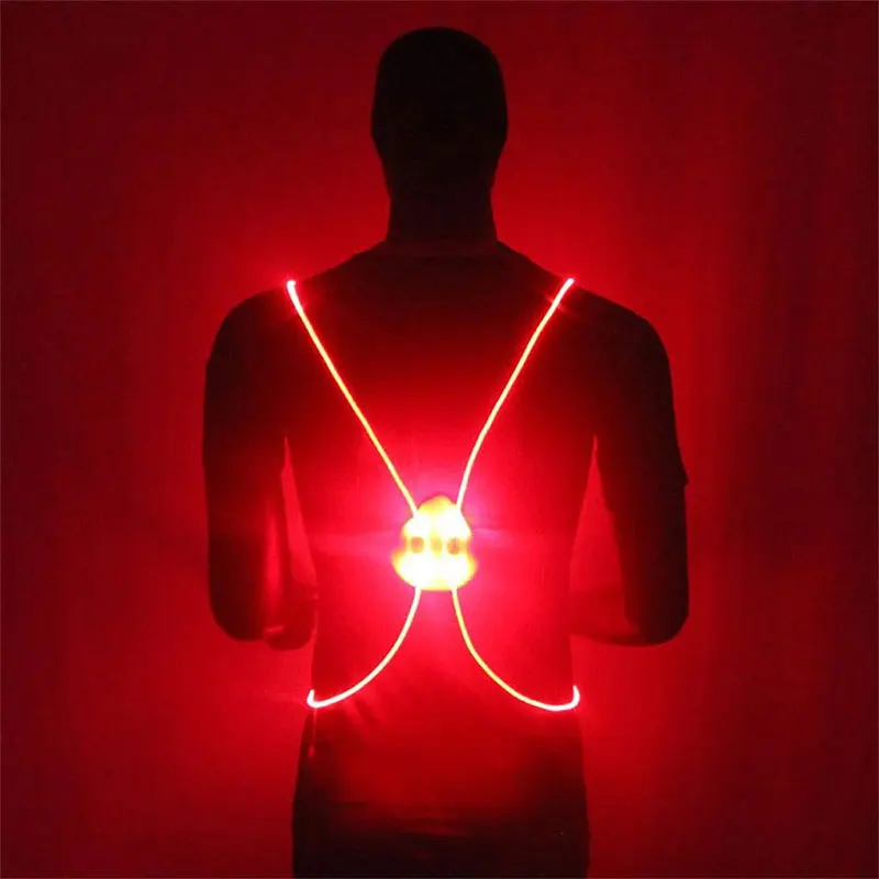 

Cyrusher New Flash Waistcoat Light Led Flash Alarm Riding Waistcoat Light Night Running Riding Reflect Waistcoat