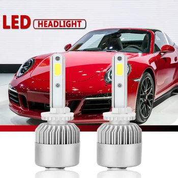 

2pcs S2A-H13/9008 COB LED Car Headlight Bulb Hi-Lo Beam 30W 3000LM Auto Headlamp