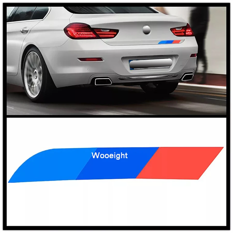New M Car Styling Sports 3 Color Decal Reflective Rear Trunk Side Skirt Stripe Sticker Fit for BMW E90 E46 X3 X4 X5 3 4 5 7 All Series (2)