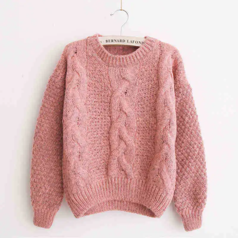 Aliexpress.com Buy Pink Sweater Women Pull Femme 2017 Korean Jumper Knitted Oversized Pullover Women Sueter Mujer Women Sweaters And Pullovers Cute from