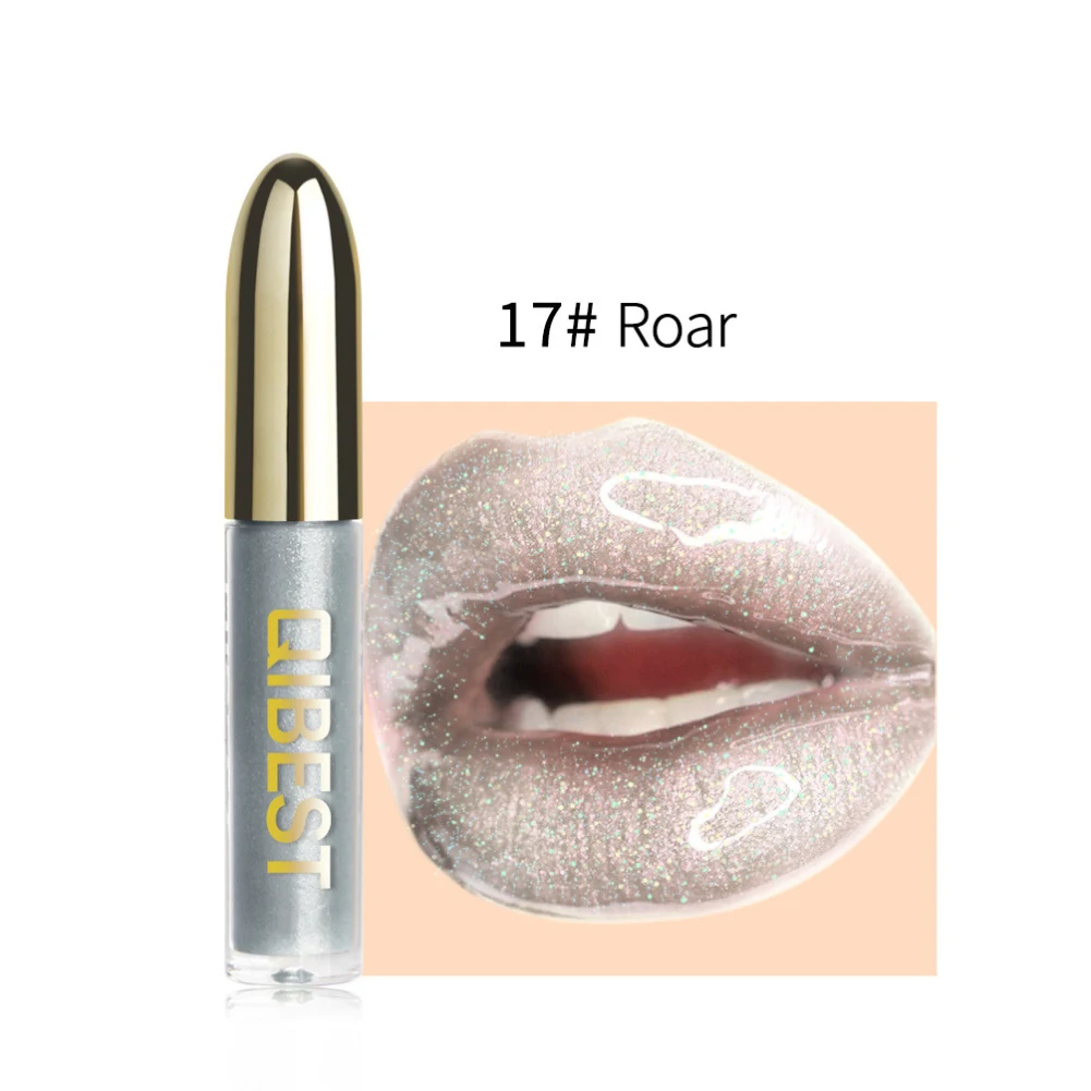 QIBEST цветной микро-блеск для губ водонепроницаемый стойкий Увлажняющий блеск для губ яркий сексуальный блеск для макияжа TSLM2 - Цвет: 17