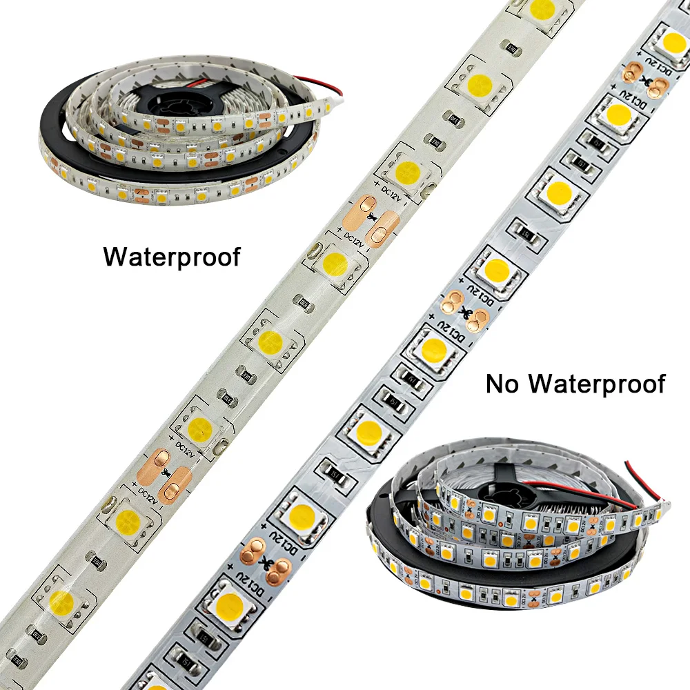 Led Light Strip 5050 DC 12V 60LEDS/m 5M/Lot Single Color Flexible RGB Led Strip