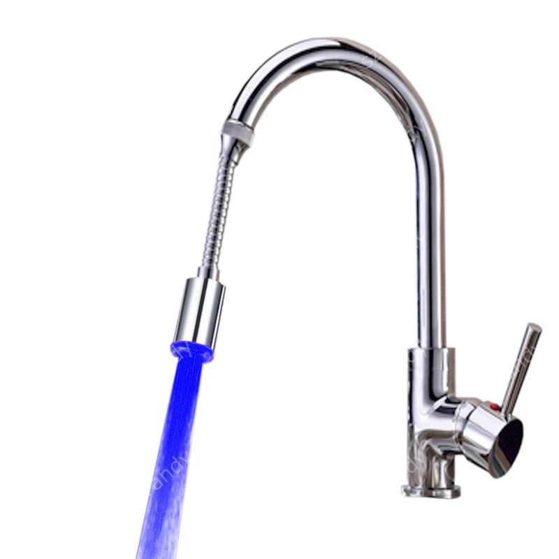 Воды powered светодиодный кран свет для индийских серебряные сувенирные изделия с Одноцветный синий тип
