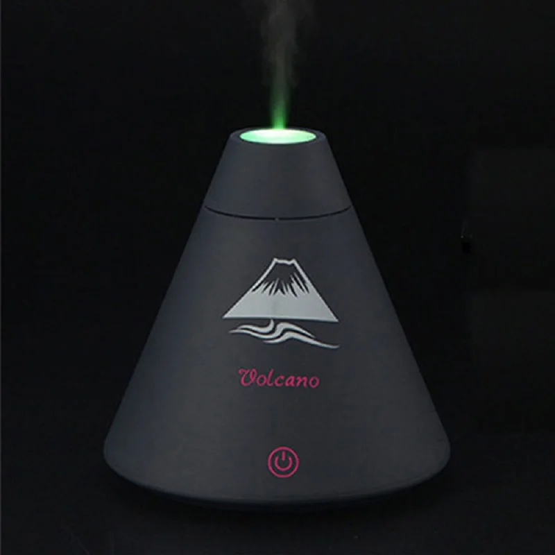 

2017 Hot Sale ! Super Volcano Shape Air Humidifier Desktop USB Oil Essential Aroma Diffuser with Multi Colors Night Light