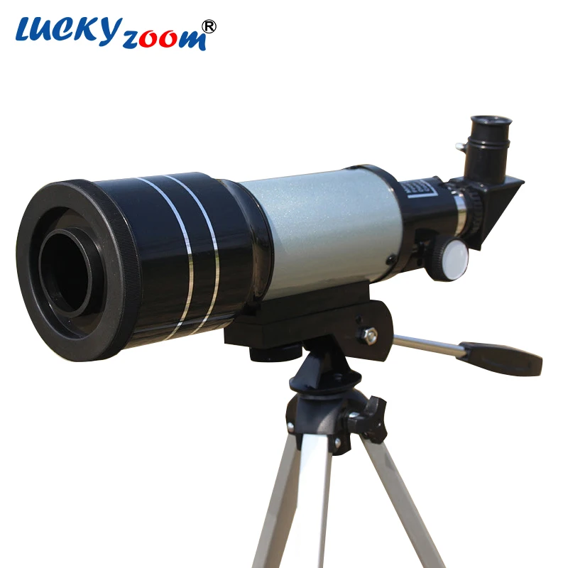 Luckyzoom F70300 Astronomical Telescope High Definition Viewing With Tripod Tourism Monocular Telescope Gift Free Shipping jiehe high quality cf350 60mm monocular space astronomical telescope with tripod powerful zoom monouclar telescope high times