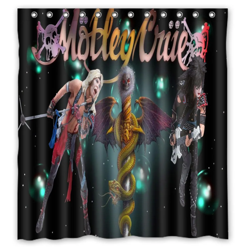 

Anime Shower Curtain One Piece Dragon Ball Z Bleach Fairy Tail Naruto Together Motley Crue Shower Curtain 66x72 inch