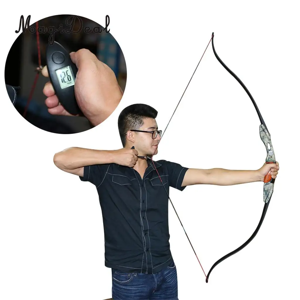 MagiDeal Portable Digital Bow Scale Hanging Scale 88lbs Archery Hunting Accessories (Battery not included)