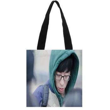 

Hot Sale KPOP Yu Jae Seok printed bags for women 2019 Canvas Tote Bag 30x35cm,35x40cm Handbag Customize your image