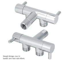 Латунь два пути кран воды на выходе распределения полировка для туалета стиральная машина новая