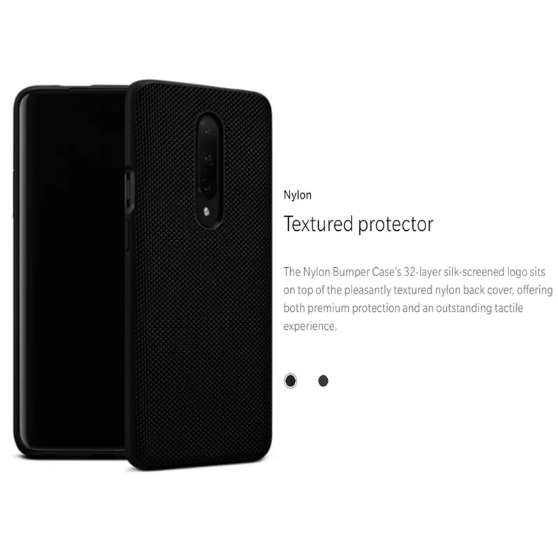100-Official-Original-Oneplus-7-7-Pro-Back-Case-Silicone-Sandstone-Nylon-Karbon-Bumper-Cover (3)