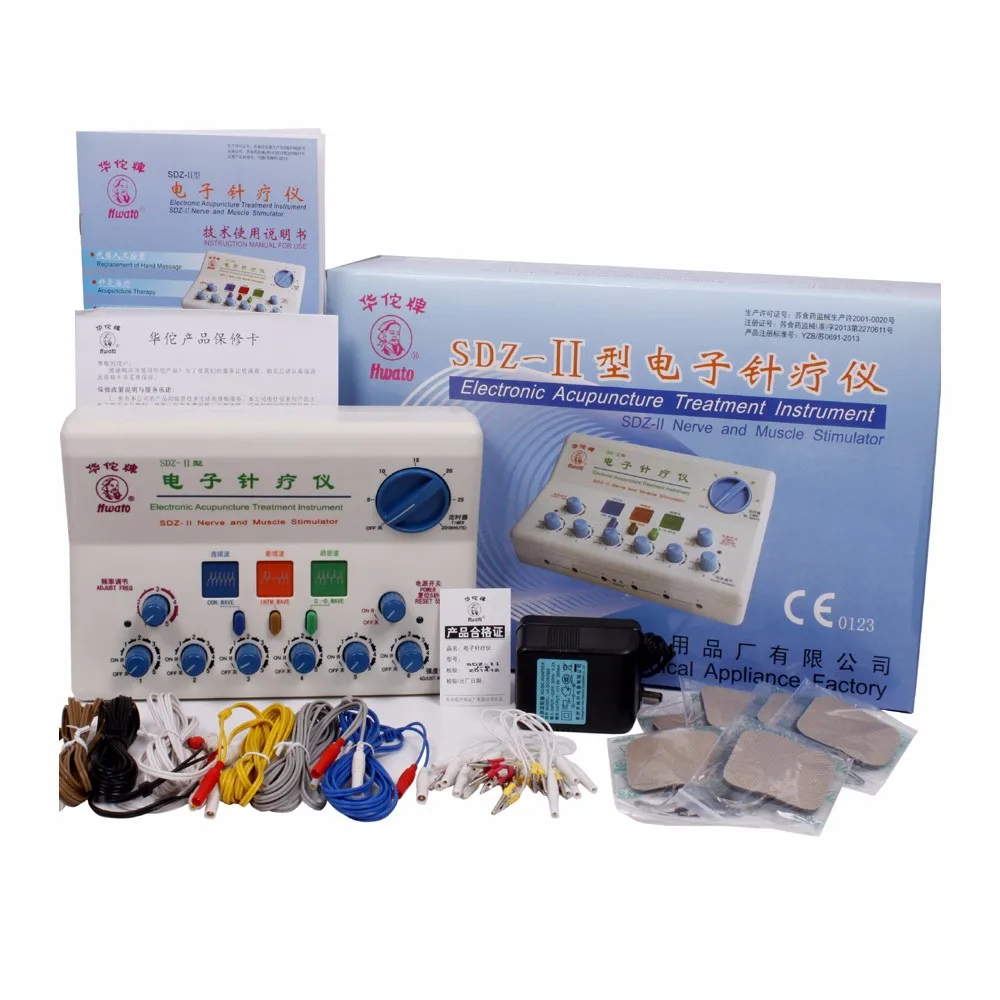 Hwato Brand Nerve and Muscle Stimulator SDZ-II massage electronic pulse needle hwato sdz ii therapeutic massage nerve and muscle stimulator massager electronic pulse needle set