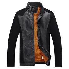 Высокое качество Весна и осень Мужская Лоскутная кожаная куртка брендовый дизайн модный мужской жакет кожаный мотоцикл большой размер M-5XL