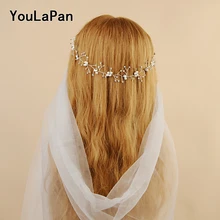 YouLaPan HP119 свадебная тиара Свадебные аксессуары для волос Свадебные украшения Свадебные лентой со стразами Свадебные повязка на голову