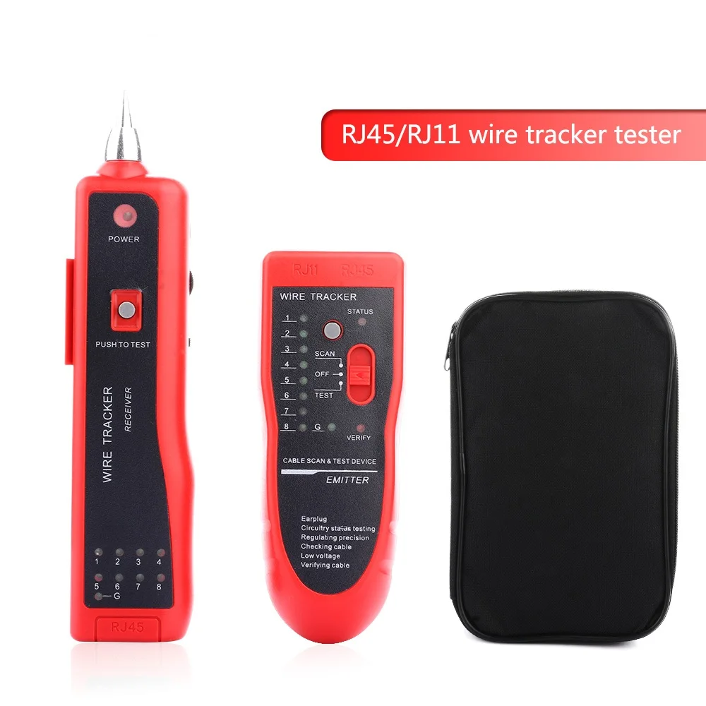 testeur RJ45 RJ11 pour lignes Lan UTP STP et Téléphoniques Vsnetwork Détecteur de réseau Ethernet détecteur de lignes avec casque 