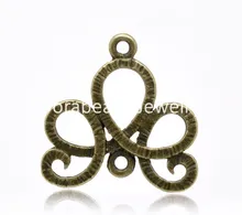 DoreenBeads 50 Bronze Tone Flower Connectors 21x21mm (B13783), yiwu