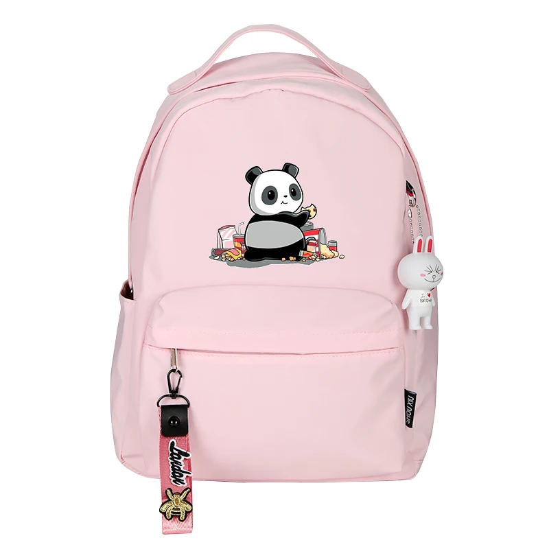 Animal Panda Kawaii Women Backpack Pink School Bags for Teenage Girls