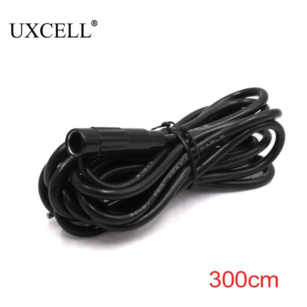 UXCELL 300 см Черный штекер для женщин FM радио антенна кабель-удлинитель для автомобиля