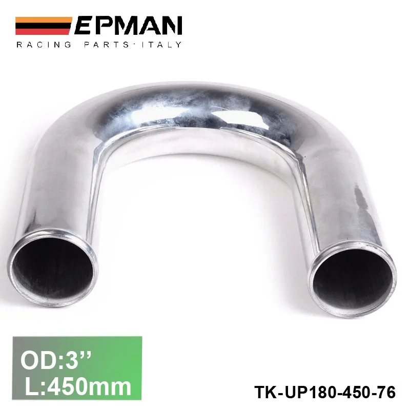 Алюминиевый Турбо 2 шт/блок 76 мм " 180 градусов интеркулер труба L: 450 мм для VW GOLF GTI 2,0 T EP-UP180-450-76