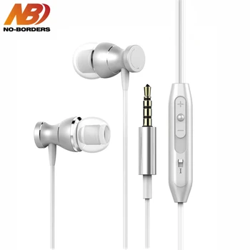 

NO-BORDERS Metal Magnetic Sport Running In-Ear Earbuds Earphone Clarity Stereo Sound With Mic Headset For Mobile Phone MP4 MP3