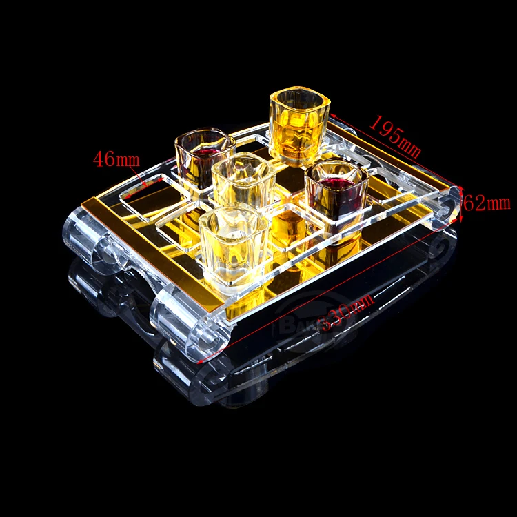 

BAKEST 46*46mm Aperture Square Hole 12 Heads Spirit Cup Holder Drink Goblet Cup Holder