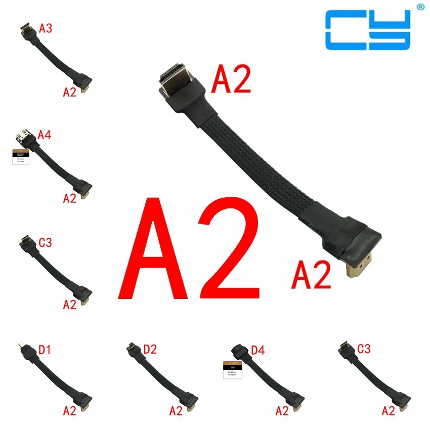 A2 FPV 5 см 10 15 20 30 50 FPC плоский кабель HDMI 2 0 4k/60 Гц для HDTV мультикоптера