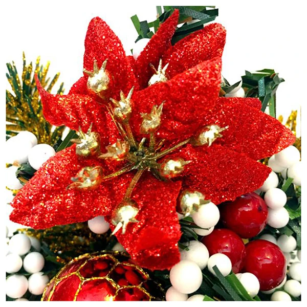 Home Decor Desk Small Mini Christmas Tree Office Counter School Shop Stand, safflower