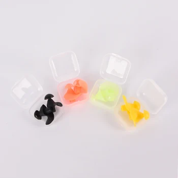 

Sound Noise Reduction Earplug With Retail Box for Swim Sleep Snoring Swimming Accessories Soft Silicone Swimming Ear Plugs