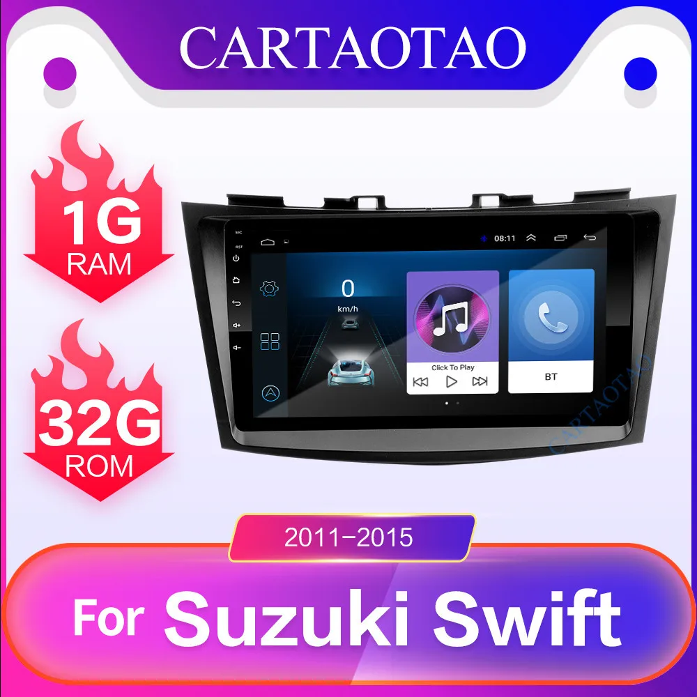 Для Suzuki Swift 2011- 2 din " Android 8,1 сенсорный экран автомобильный Радио навигационный мультимедийный плеер Автомобильный Радио gps RDS wifi DAB