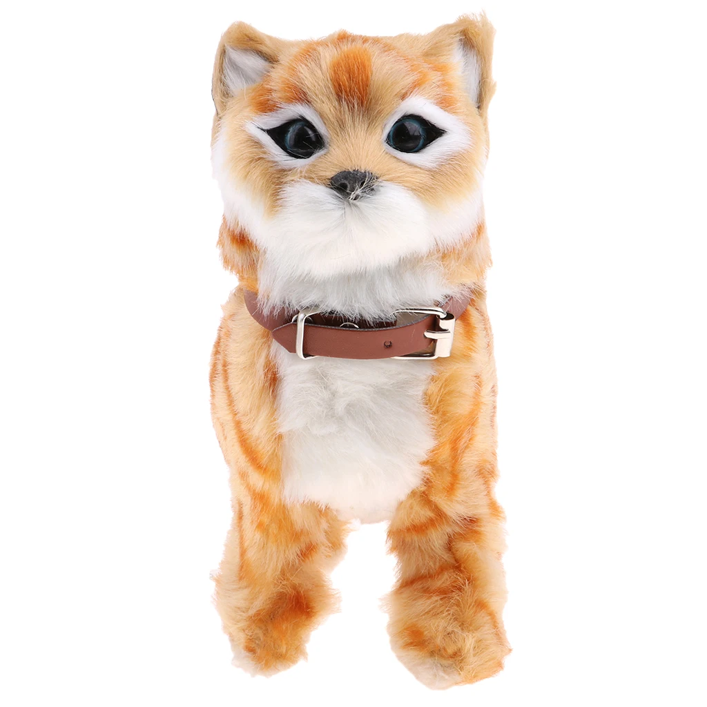 Electronic Plush Cat Toys Stuffed Toys Walking Cat Meow Toys Kids Children Animal Toy Birthday Gift Home Office Decoration