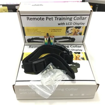 

20set/lot 300M Remote Control Dog pet Training System 100LV Shock Vibra Remote Electric Dog Training Collar For 1 dog 2 dog