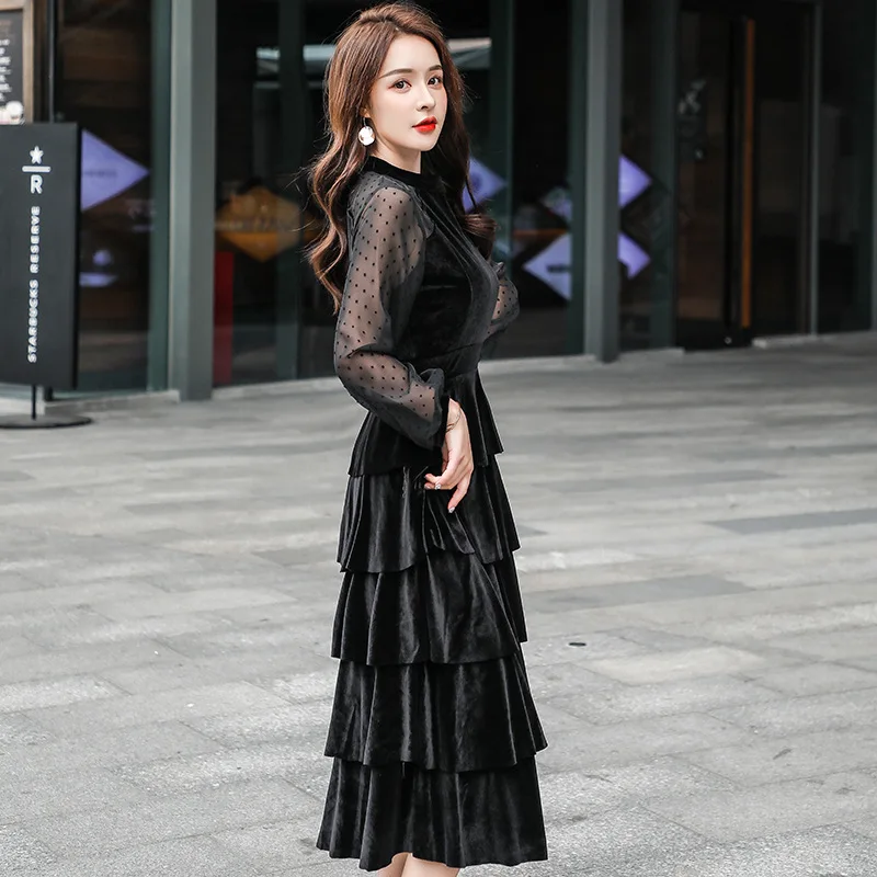 Модное нарядное платье, повседневное элегантное платье, Vestidos De Fiesta De Noche, вечерние платья, длинное вечернее платье принцессы, Robe De Soiree ES1912
