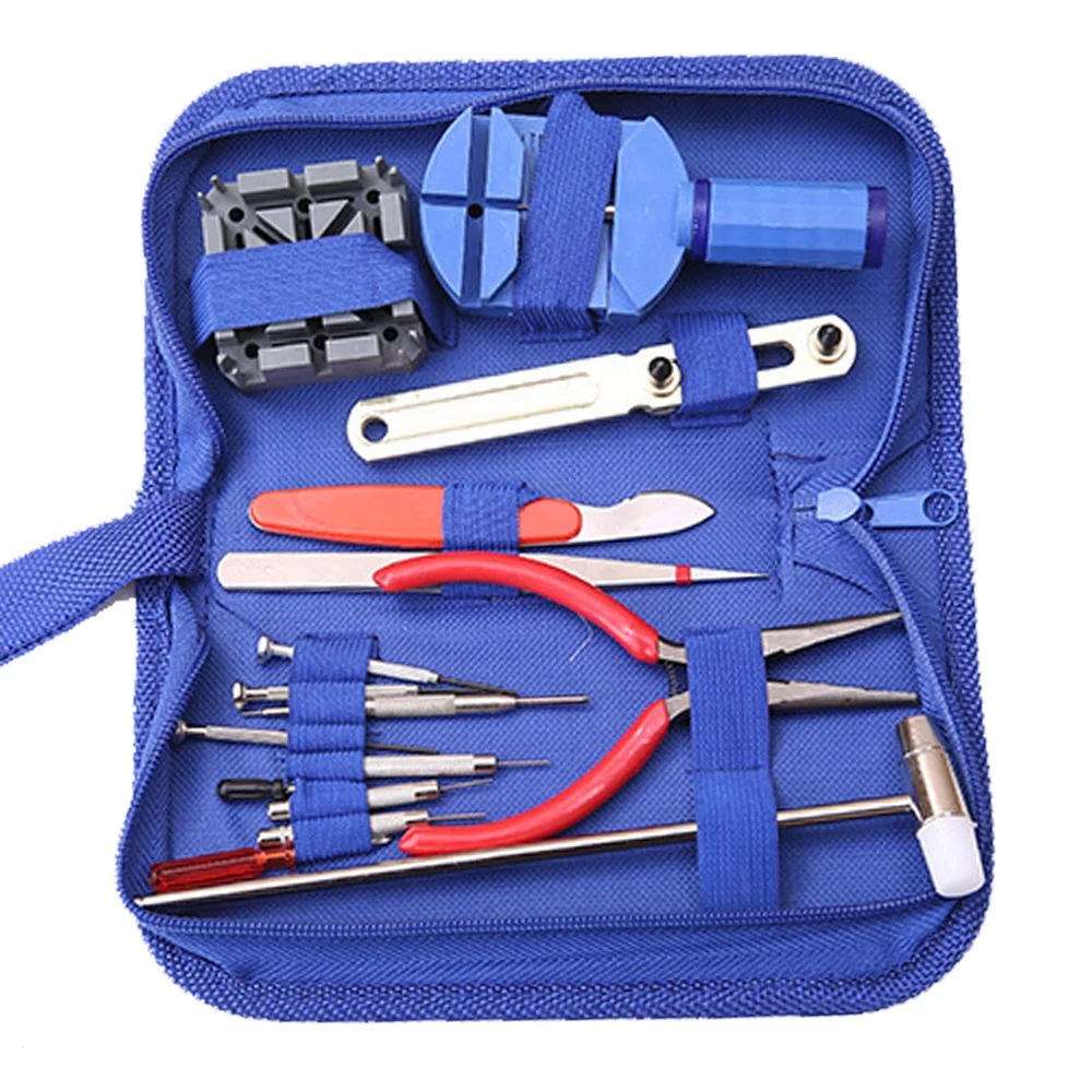 

Portable 16Pcs Watchmaker Opener Link Pin Remover Set Spring Bar Watch Repair Tools Watch Repair Tools Clock Tool Kit